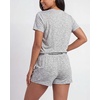 image:image2 Pack Womens Pajama Sets 2 Piece Boxy Tee Sleep Shorts PJs Sleepwear CuteGrey Heather  Charcoal Heather