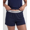 image:image2 Pack Womens Pajama Sets 2 Piece Boxy Tee Sleep Shorts PJs Sleepwear CuteSolid Navy Blazer  Grey Heather