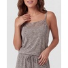 image:image2 Pack Womens Pajama Sets 2 Piece Lace Trim Cami Tank Shorts Sleepwear PJsSolid Black  Charcoal Heather
