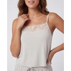 image:image2 Pack Womens Pajama Sets 2 Piece Lace Trim Cami Tank Shorts Sleepwear PJsSolid Chocolate Torte  Solid Moonbeam