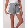 image:image3 Pack Girls Fleece Dolphin Shorts Athletic Soccer Kids Teens Sports YouthSolid Black  Grey Heather  Solid Pale Lilac