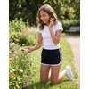 image:image3 Pack Girls Fleece Dolphin Shorts Athletic Soccer Kids Teens Sports YouthSolid Black  Solid Burgundy  Grey Heather