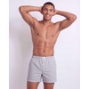 image:image3 Pack Mens Cotton Pajama Shorts Poplin Woven Lounge Sleep PJs with PocketsSolid Black  Black Stripe  Ultimate Grey Stripe