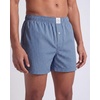 image:image3 Pack Mens Cotton Pajama Shorts Poplin Woven Lounge Sleep PJs with PocketsSolid Black  Charcoal Art Stripe  Elemental Blue Stripe