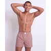 image:image3 Pack Mens Cotton Pajama Shorts Poplin Woven Lounge Sleep PJs with PocketsSolid Black  Iceberg Green Stripe  Red Ochre Stripe