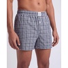 image:image3 Pack Mens Cotton Pajama Shorts Poplin Woven Lounge Sleep PJs with PocketsSolid Black  Vintage Indigo Plaid  Moonbeam Check