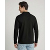 image:image3 Pack Mens Cotton Pique Long Sleeve Polo Shirts Golf Collared WorkBlack  Black  Black  Black