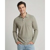 image:image3 Pack Mens Cotton Pique Long Sleeve Polo Shirts Golf Collared WorkBlack  Black  Chocolate Torte  Abbey Stone