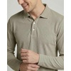 image:image3 Pack Mens Cotton Pique Long Sleeve Polo Shirts Golf Collared WorkBlack  Black  Chocolate Torte  Abbey Stone