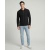 image:image3 Pack Mens Cotton Pique Long Sleeve Polo Shirts Golf Collared WorkBlack  Green  Quite Shade  Dawn Blue