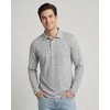 image:image3 Pack Mens Cotton Pique Long Sleeve Polo Shirts Golf Collared WorkBlack  Navy  Charcoal  Grey