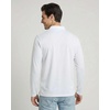 image:image3 Pack Mens Cotton Pique Long Sleeve Polo Shirts Golf Collared WorkBlack  Quite Shade  Grey  White