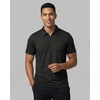 image:image3 Pack Mens Dry Fit Polo Shirts Quarter Zip Short Sleeve Collared Tees WorkSolid Black  Solid Black  Solid Black