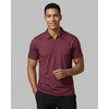 image:image3 Pack Mens Dry Fit Polo Shirts Quarter Zip Short Sleeve Collared Tees WorkSolid Black  Solid Burgundy  Solid Bright White