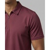 image:image3 Pack Mens Dry Fit Polo Shirts Quarter Zip Short Sleeve Collared Tees WorkSolid Black  Solid Burgundy  Solid Bright White