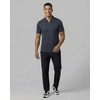 image:image3 Pack Mens Dry Fit Polo Shirts Quarter Zip Short Sleeve Collared Tees WorkSolid Black  Solid Navy Blazer  Solid Quiet Shade