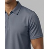 image:image3 Pack Mens Dry Fit Polo Shirts Quarter Zip Short Sleeve Collared Tees WorkSolid Black  Solid Olive Night  Solid Vintage Indigo
