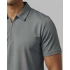 image:image3 Pack Mens Dry Fit Polo Shirts Quarter Zip Short Sleeve Collared Tees WorkSolid Black  Solid Quiet Shade  Solid Ultimate Grey
