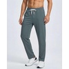 image:image3 Pack Mens French Terry Sweatpants Open Bottom Cotton Lounge Gym PocketsBlack  Charcoal Art  Stormy Weather