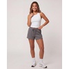 image:image3 Pack Womens Cotton Pajama Shorts Lounge Sleep Comfy Cute Casual Knit PJSolid Black  Solid Quiet Shade  Grey Heather  Solid Bright White