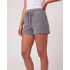 image:image3 Pack Womens Cotton Pajama Shorts Lounge Sleep Comfy Cute Casual Knit PJSolid Black  Solid Quiet Shade  Grey Heather  Solid Bright White