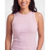 image:image3 Pack Womens Cotton Ribbed Tank Tops Sleeveless Crew Neck Basic LayeringSolid Black  Solid Ballad Blue  Solid Pale Lilac