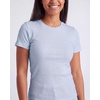 image:image3 Pack Womens Cotton Ribbed Tshirts Short Sleeve Crew Neck Tees Basic TopsSolid Black  Solid Ballad Blue  Solid Pale Lilac