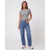 image:image3 Pack Womens Cropped Cotton Tshirts Ribbed Cap Sleeve Tees Going Out TopsSolid Black  Grey Heather  Solid Bright White