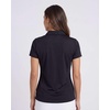 image:image3 Pack Womens Dry Fit Golf Polo Shirts with Zipper Short Sleeve CollaredSolid Black  Solid Navy Blazer  Solid Quiet Shade