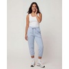 image:image3 Pack Womens Fleece Capri Joggers Cropped Sweatpants Lounge with PocketsSolid Black  Solid Ballad Blue  Solid Pale Lilac
