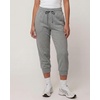 image:image3 Pack Womens Fleece Capri Joggers Cropped Sweatpants Lounge with PocketsSolid Black  Solid Burgundy  Grey Heather