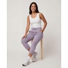 image:image3 Pack Womens Fleece Capri Joggers Cropped Sweatpants Lounge with PocketsSolid Black  Solid Iceberg Green  Solid Orchid Petal