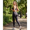 image:image4 Pack Womens Leggings High Waisted Tummy Control Yoga Pants Workout GymSolid Black  Solid Black  Solid Chocolate Torte  Solid Moonbeam