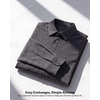 image:imageMens Long Sleeve Cotton Button Down Shirts Casual Work Business TopsSolid Black  Solid Navy Blazer  Solid Bright White