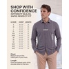 image:imageMens Long Sleeve Cotton Button Down Shirts Casual Work Business TopsSolid Black  Solid Navy Blazer  Solid Bright White