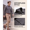 image:imageMens Long Sleeve Cotton Button Down Shirts Casual Work Business TopsSolid Black  Solid Olive Night  Solid Ballad Blue