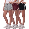 image:image3 Pack Girls Fleece Dolphin Shorts Athletic Soccer Kids Teens Sports YouthSolid Black  Solid Burgundy  Grey Heather
