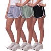 image:image3 Pack Girls Fleece Dolphin Shorts Athletic Soccer Kids Teens Sports YouthSolid Black  Solid Iceberg Green  Solid Orchid Petal