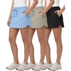 image:image3 Pack Womens 16 Skorts Skirts Pockets Athletic Golf Tennis Casual ShortsSet 8