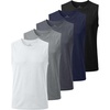 image:image5 Pack Boys Mesh Tank Tops Dry Fit Athletic Sleeveless Shirts Teen KidsSolid Black  Solid Navy Blazer  Solid Quiet Shade  Solid Ultimate Grey  Solid Bright White