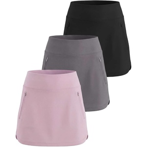 image:image3 Pack Womens 16 Golf Skorts Athletic Tennis Casual Skirts with PocketsSet 2