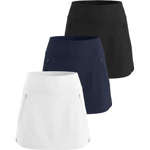 image:image3 Pack Womens 16 Golf Skorts Athletic Tennis Casual Skirts with PocketsSet 4