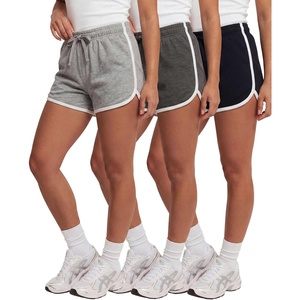 image:image4 Pack Womens Fleece Dolphin Shorts Lounge SweatShorts Comfy Sleep PajamaSolid Black  Charcoal Heather  Grey Heather