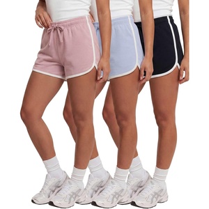 image:image4 Pack Womens Fleece Dolphin Shorts Lounge SweatShorts Comfy Sleep PajamaSolid Black  Solid Ballad Blue  Solid Pale Lilac