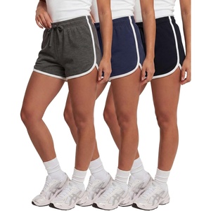 image:image4 Pack Womens Fleece Dolphin Shorts Lounge SweatShorts Comfy Sleep PajamaSolid Black  Solid Navy Blazer  Charcoal Heather