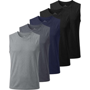 image:image5 Pack Boys Mesh Tank Tops Dry Fit Athletic Sleeveless Shirts Teen KidsSolid Black  Solid Black  Solid Navy Blazer  Solid Quiet Shade  Solid Ultimate Grey