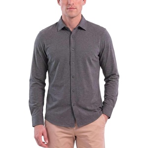 image:imageMens Long Sleeve Cotton Button Down Shirts Casual Work Business TopsCharcoal Heather