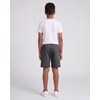 image:image3 Pack Boys Fleece Shorts Athletic Gym Kids Teens Pajama Sleep PocketsSolid Black  Charcoal Heather  Solid Elemental Blue