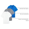 image:image3 Pack Mens Button Down Shirts Short Sleeve Jersey Casual Dress CollaredSet 5
