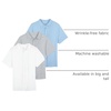 image:image3 Pack Mens Button Down Shirts Short Sleeve Jersey Casual Dress CollaredSet 6